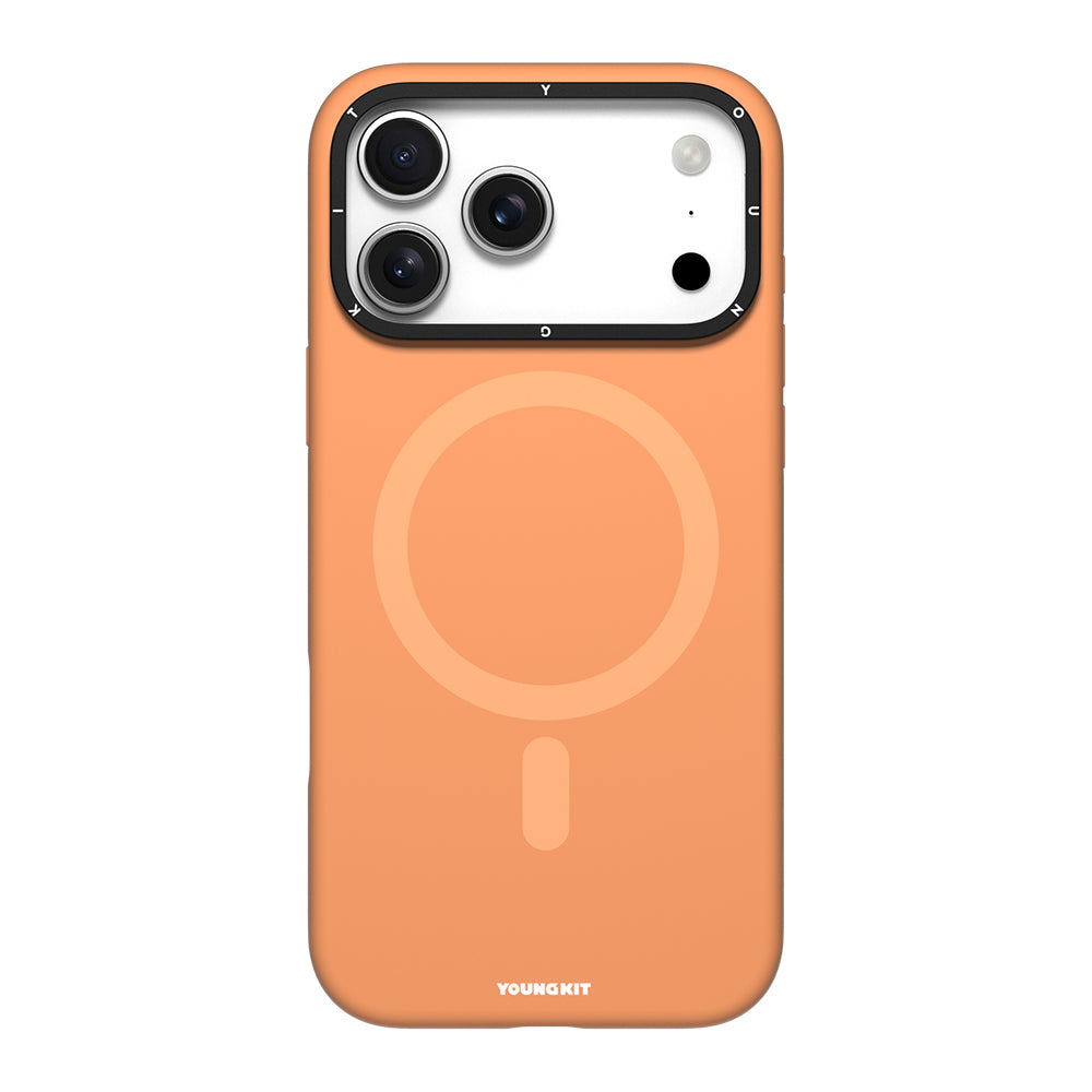 iPhone 17 Pro Max Kılıf M-Safe Şarj Özellikli Kamera Standlı Youngkit Gel Cream Serisi Kılıf