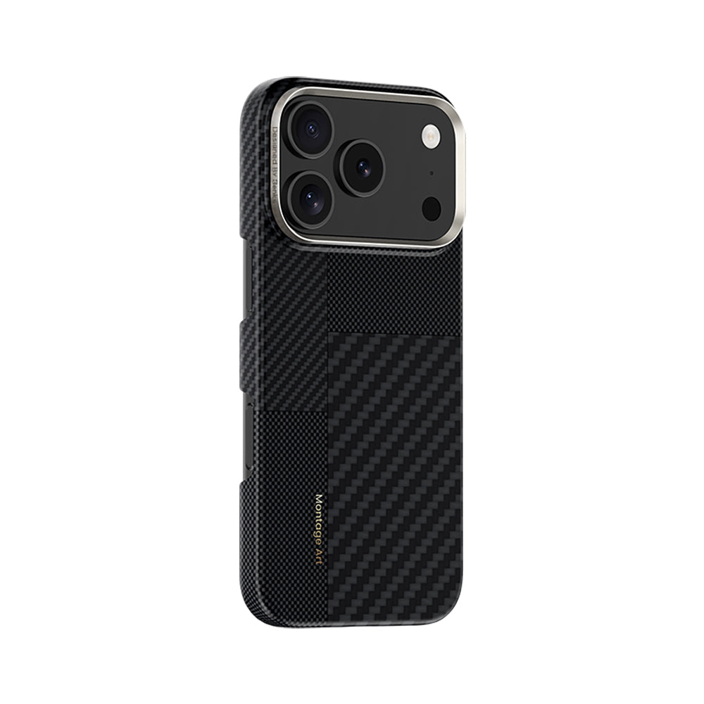 iPhone 17 Pro Max Kılıf M-safe Şarj Özellikli Karbon Fiber Benks Montage ArmorAir Kevlar Kılıf