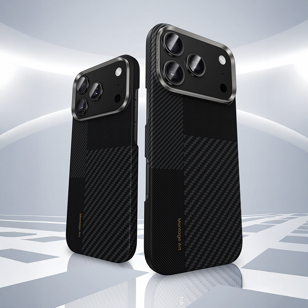 iPhone 17 Pro Max Kılıf M-safe Şarj Özellikli Karbon Fiber Benks Montage ArmorAir Kevlar Kılıf