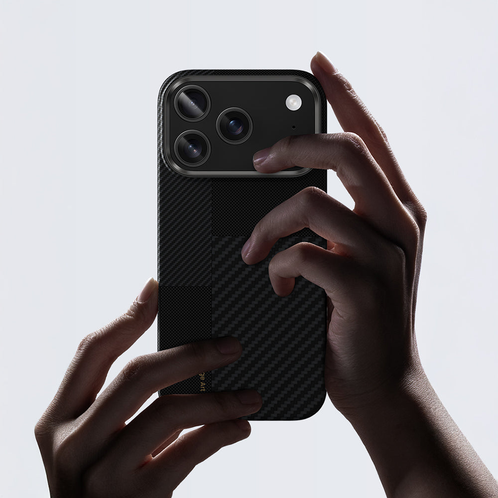iPhone 17 Pro Max Kılıf M-safe Şarj Özellikli Karbon Fiber Benks Montage ArmorAir Kevlar Kılıf