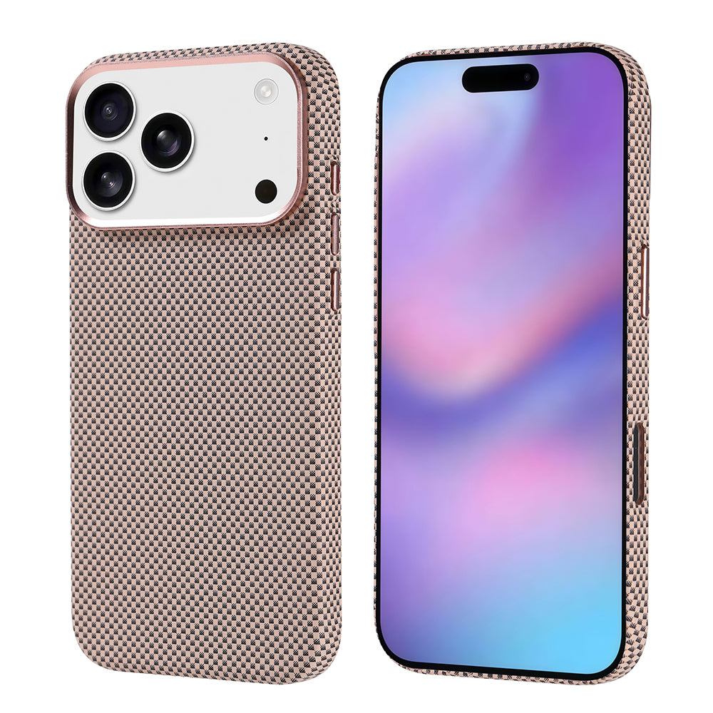 iPhone 17 Pro Max Kılıf M-safe Şarj Özellikli Karbon Fiber Görünümlü Zore Nekst Kılıf