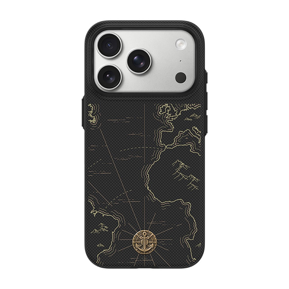 iPhone 17 Pro Max Kılıf M-safe Şarj Özellikli Karbon Fiber Tasarımlı Benks ArmorEdge Air Navigator Kevlar Kılıf