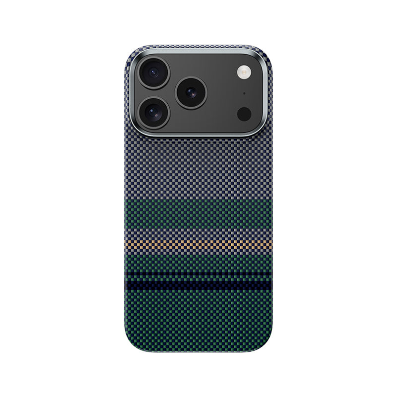 iPhone 17 Pro Max Kılıf M-safe Şarj Özellikli Karbon Fiber Tasarımlı Benks Aurora ArmorAir Kevlar Kılıf