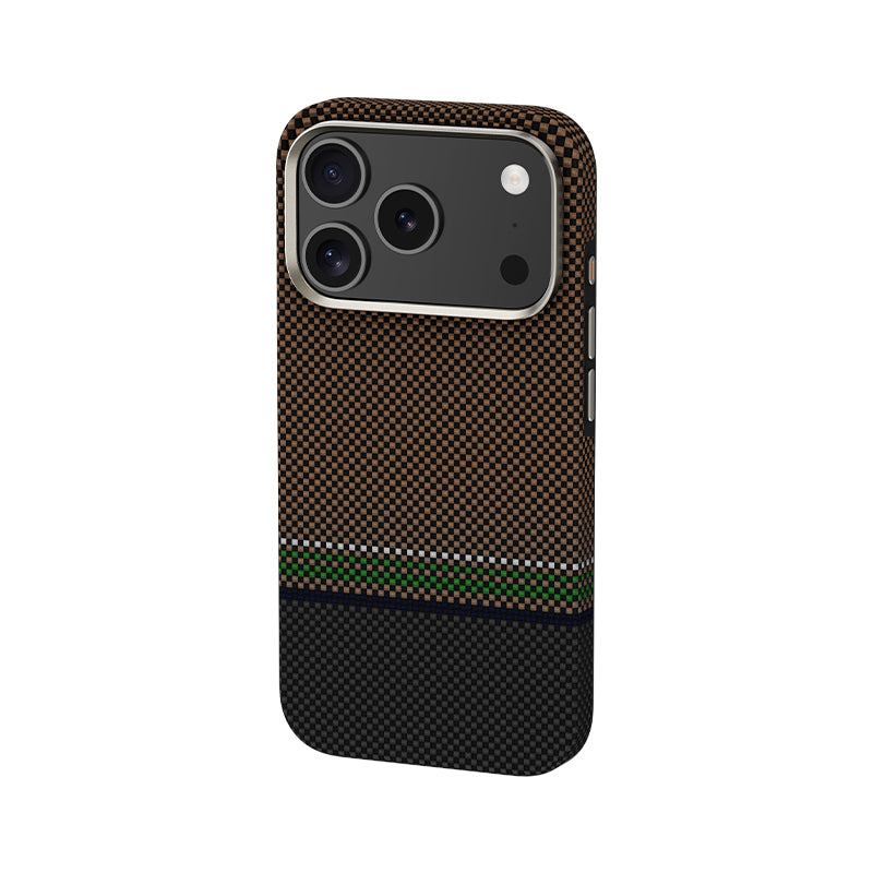 iPhone 17 Pro Max Kılıf M-safe Şarj Özellikli Karbon Fiber Tasarımlı Benks Prestige ArmorPro Kevlar Kılıf