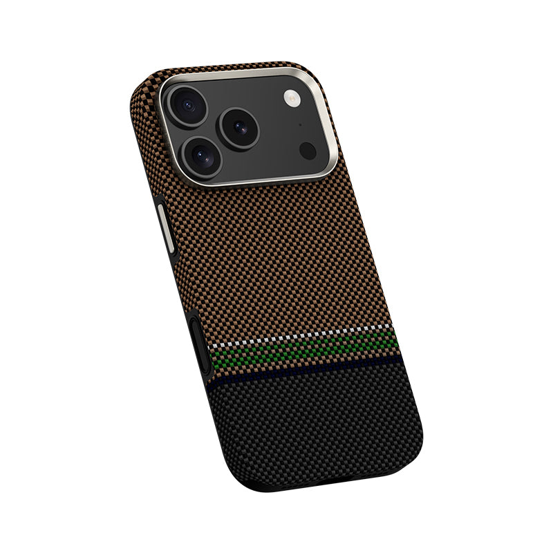 iPhone 17 Pro Max Kılıf M-safe Şarj Özellikli Karbon Fiber Tasarımlı Benks Prestige ArmorPro Kevlar Kılıf