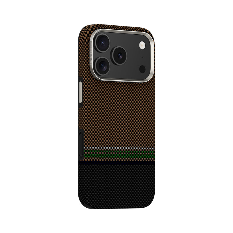 iPhone 17 Pro Max Kılıf M-safe Şarj Özellikli Karbon Fiber Tasarımlı Benks Prestige ArmorPro Kevlar Kılıf