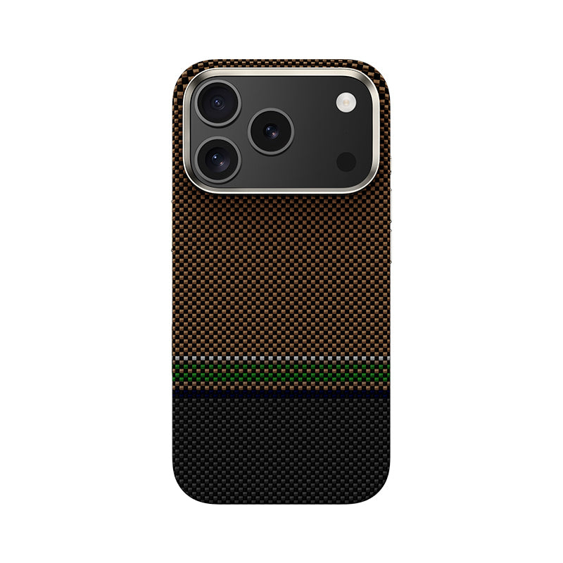 iPhone 17 Pro Max Kılıf M-safe Şarj Özellikli Karbon Fiber Tasarımlı Benks Prestige ArmorPro Kevlar Kılıf