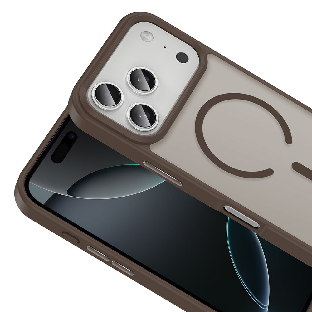 iPhone 17 Pro Max Kılıf M-safe Şarj Özellikli Mat Arka Yüzey Zore Sio Kılıf