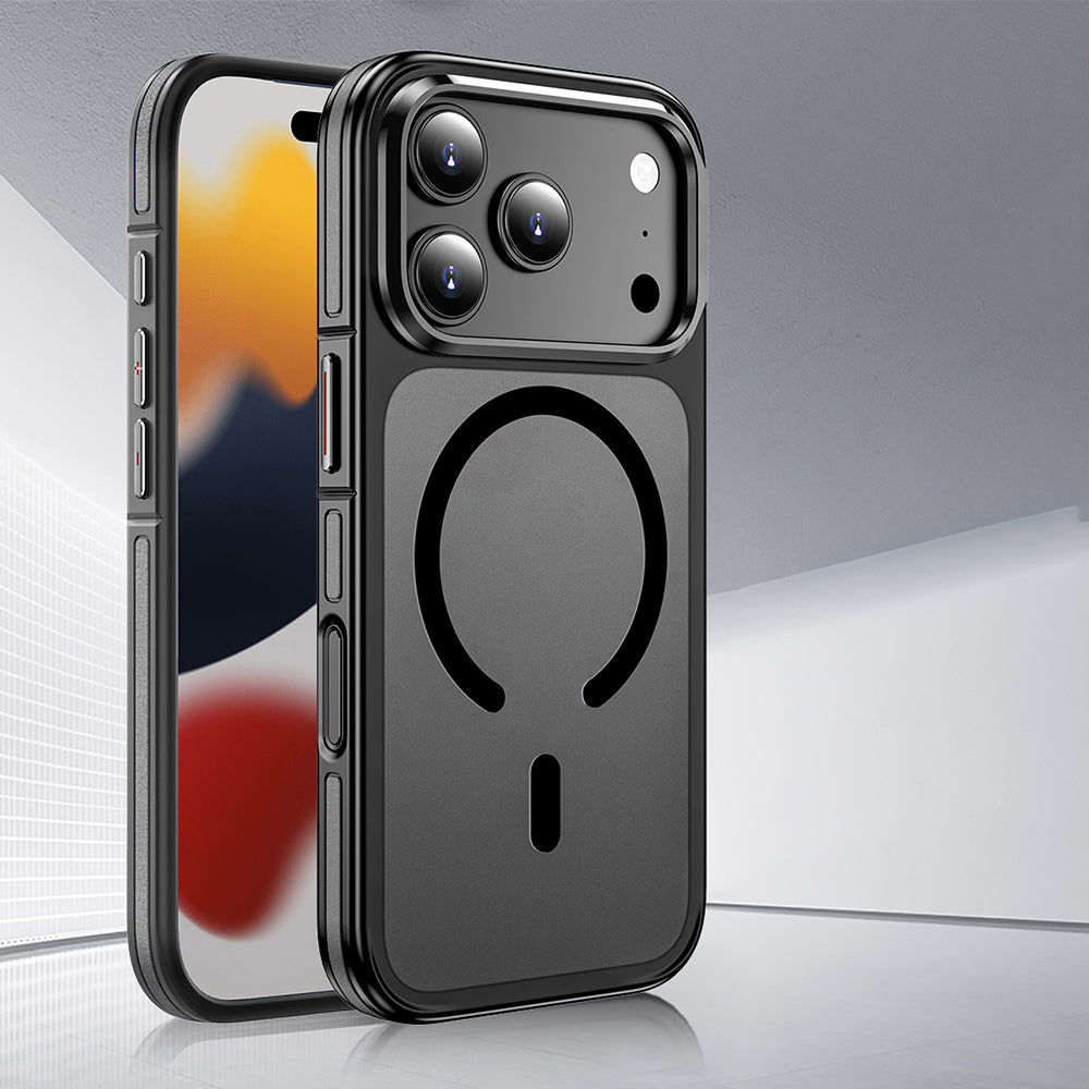 iPhone 17 Pro Max Kılıf M-safe Şarj Özellikli Mat Görünümlü Wlons Vevo Kılıf