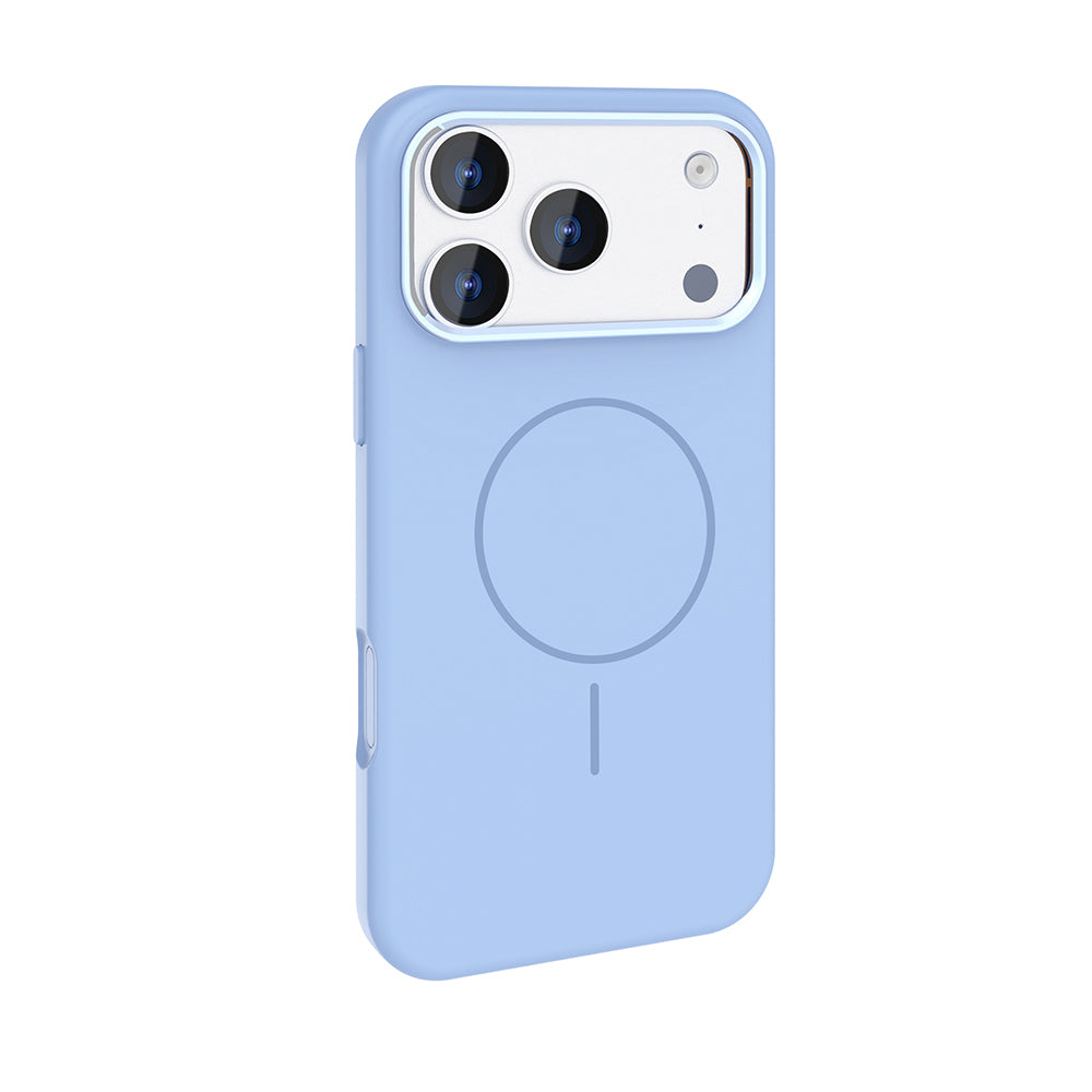 iPhone 17 Pro Max Kılıf M-Safe Şarj Özellikli Metal Kamera Çerçeveli Zore Edi Silikon Kılıf