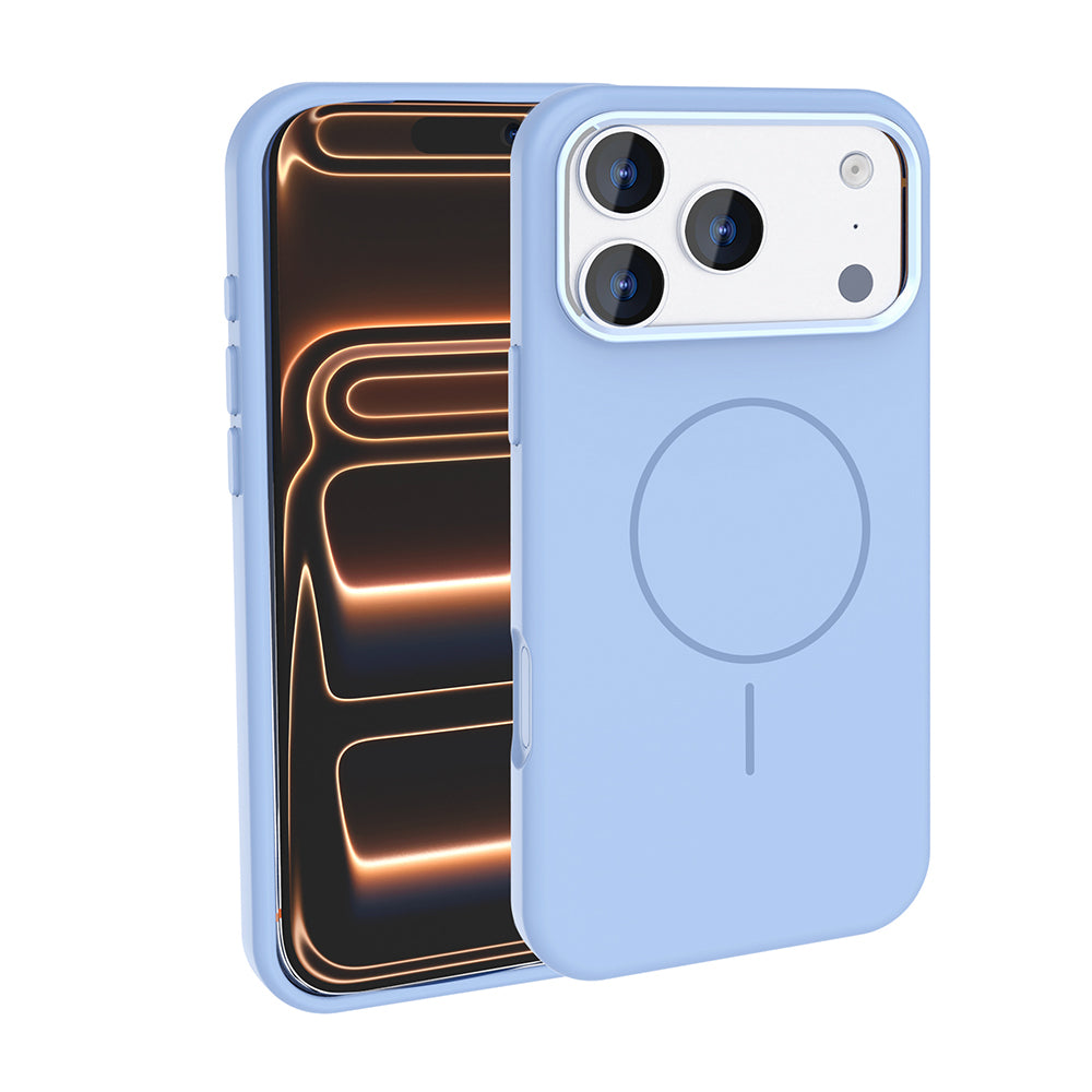 iPhone 17 Pro Max Kılıf M-Safe Şarj Özellikli Metal Kamera Çerçeveli Zore Edi Silikon Kılıf