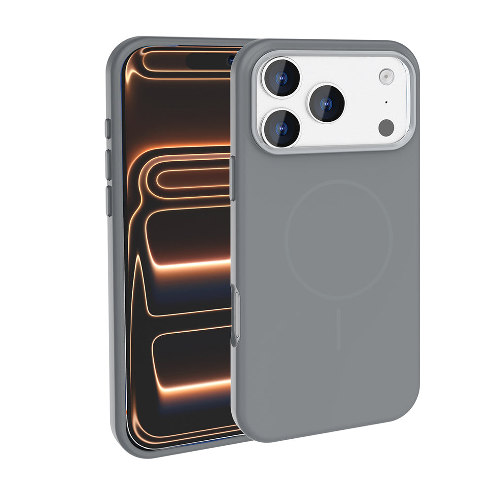 iPhone 17 Pro Max Kılıf M-Safe Şarj Özellikli Metal Kamera Çerçeveli Zore Edi Silikon Kılıf