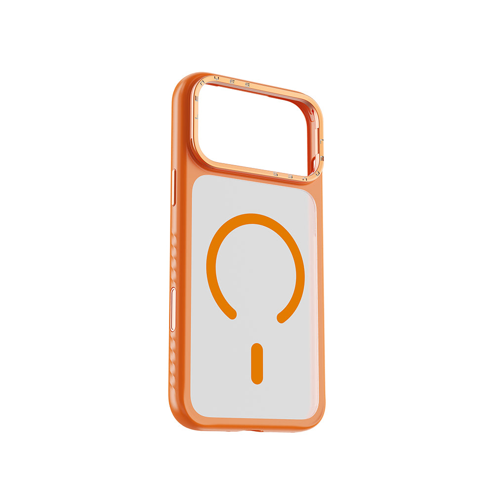 iPhone 17 Pro Max Kılıf M-safe Şarj Özellikli Metal Kamera Standlı Lenyes CK226 PC Kılıf