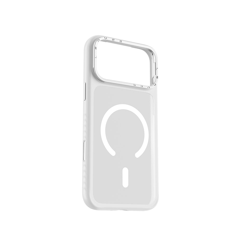 iPhone 17 Pro Max Kılıf M-safe Şarj Özellikli Metal Kamera Standlı Lenyes CK226 PC Kılıf