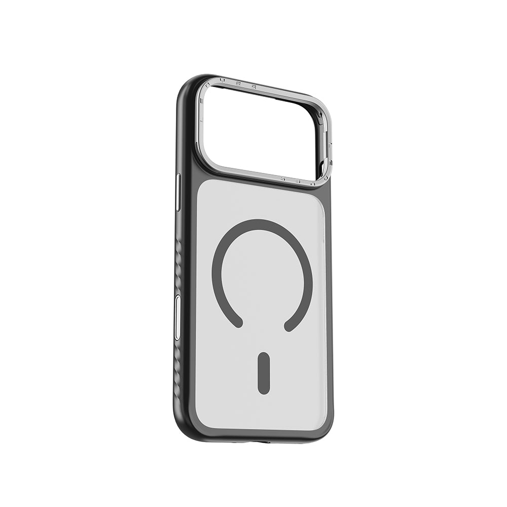 iPhone 17 Pro Max Kılıf M-safe Şarj Özellikli Metal Kamera Standlı Lenyes CK226 PC Kılıf