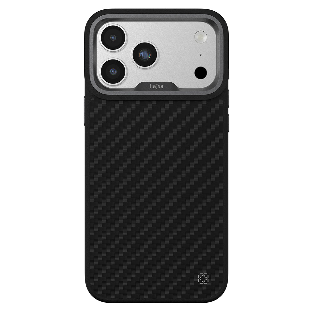 iPhone 17 Pro Max Kılıf M-safe Şarj Özellikli O-Ring Kajsa Carbon Fiber Serisi Kılıf