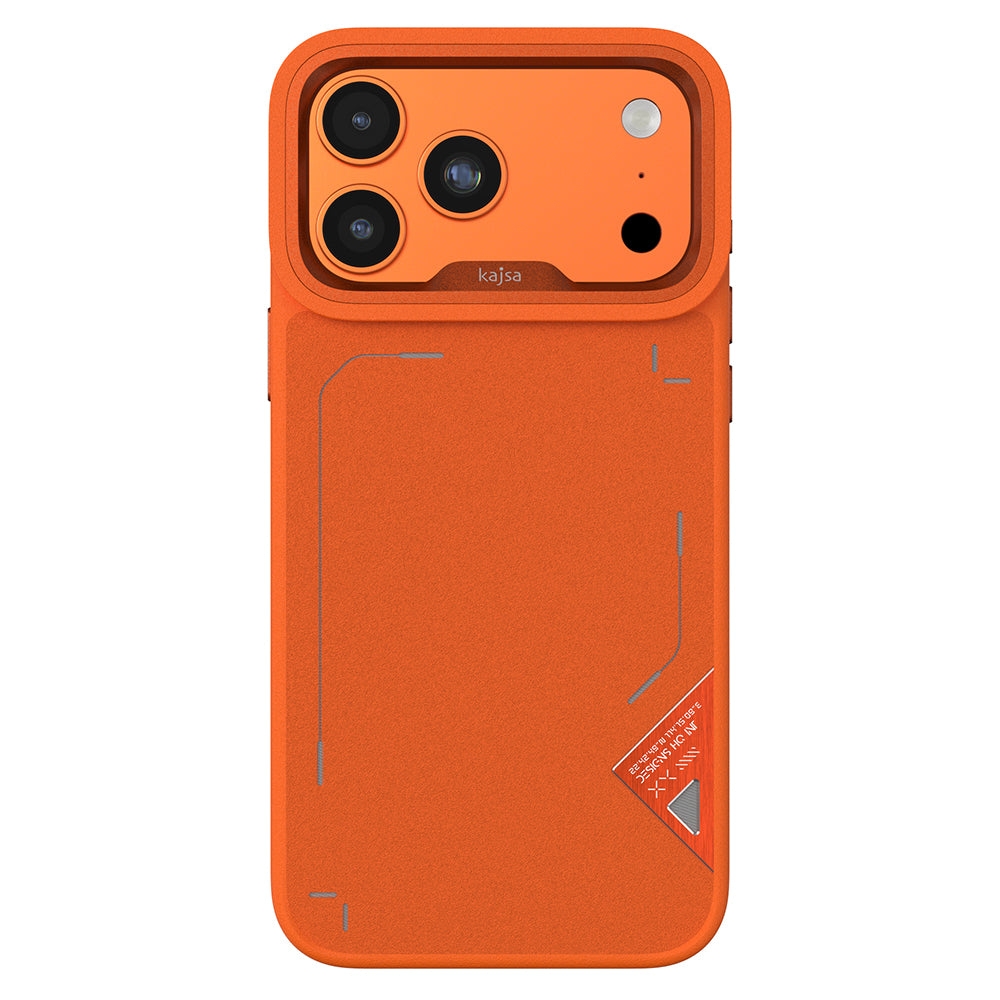 iPhone 17 Pro Max Kılıf M-safe Şarj Özellikli O-Ring Metal Kamera Çerçeveli Kajsa Matrix Collection Kılıf