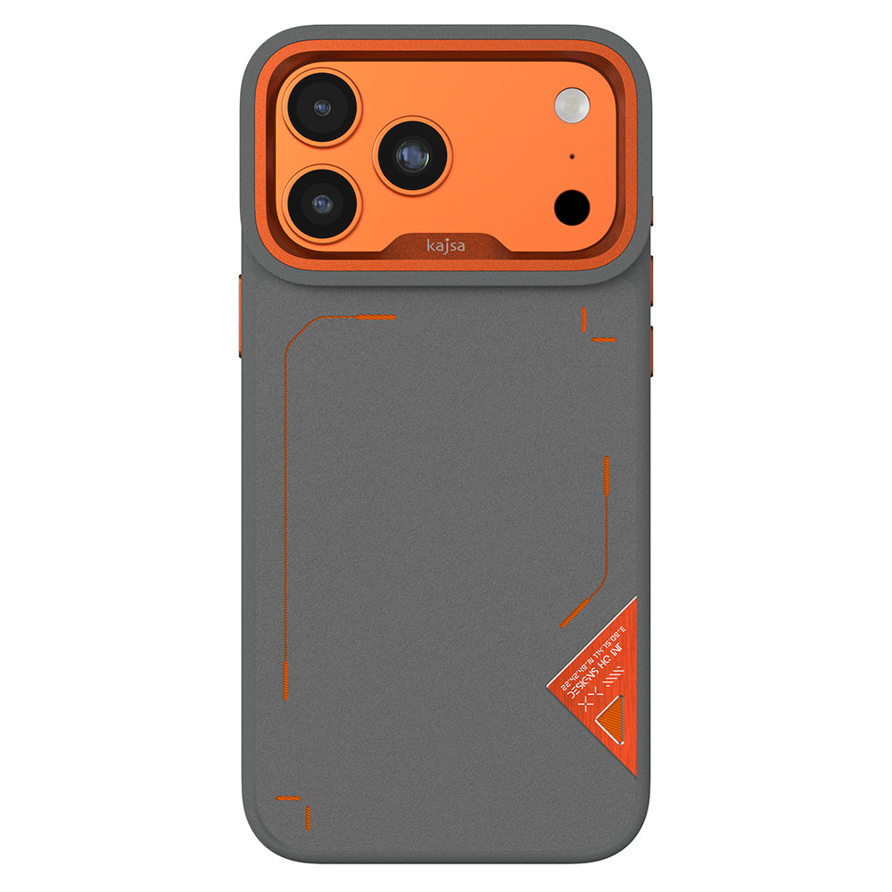 iPhone 17 Pro Max Kılıf M-safe Şarj Özellikli O-Ring Metal Kamera Çerçeveli Kajsa Matrix Collection Kılıf