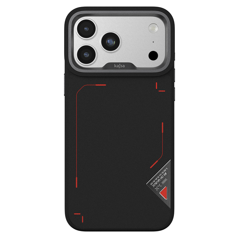 iPhone 17 Pro Max Kılıf M-safe Şarj Özellikli O-Ring Metal Kamera Çerçeveli Kajsa Matrix Collection Kılıf