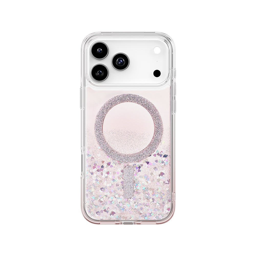 iPhone 17 Pro Max Kılıf M-safe Şarj Özellikli Parlak Halkalı Coehl Solea Kılıf