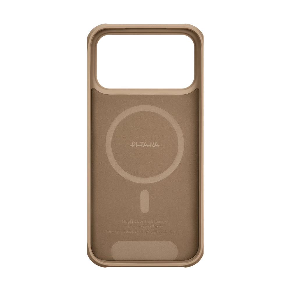 iPhone 17 Pro Max Kılıf M-safe Şarj Özellikli Pitaka Tactile Woven Sunset-Moonrise Aramid Pro Guard Serisi Karbon Kılıf