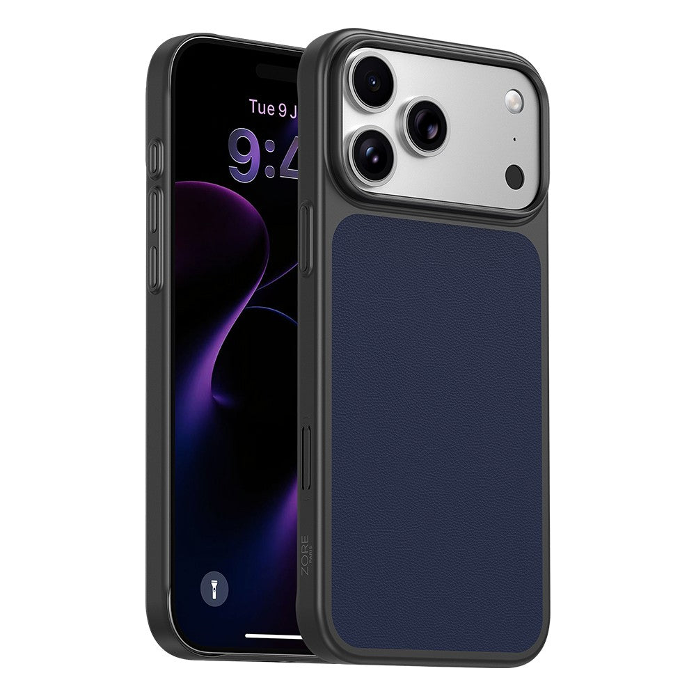 iPhone 17 Pro Max Kılıf M-Safe Şarj Özellikli PU Zore Paris Trexo Sert PC Kılıf