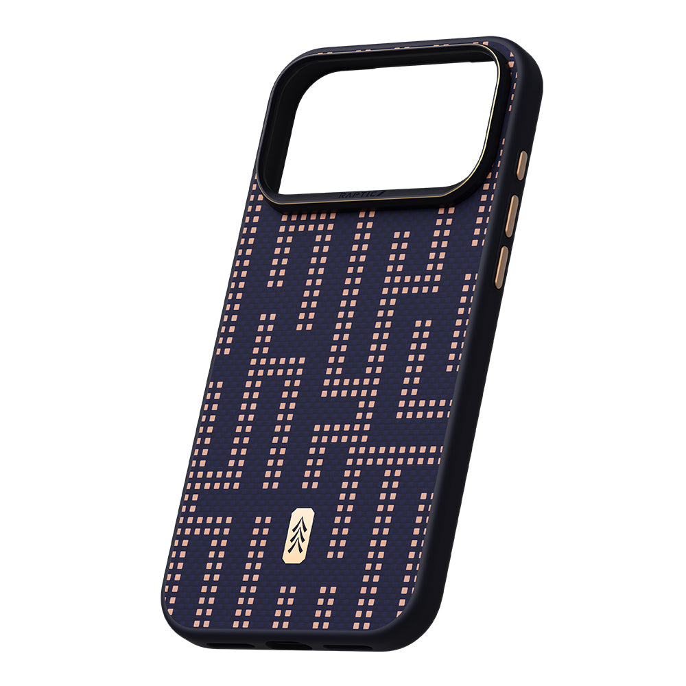 iPhone 17 Pro Max Kılıf M-safe Şarj Özellikli Raptic Aramid Dual Grid Serisi Karbon Kılıf