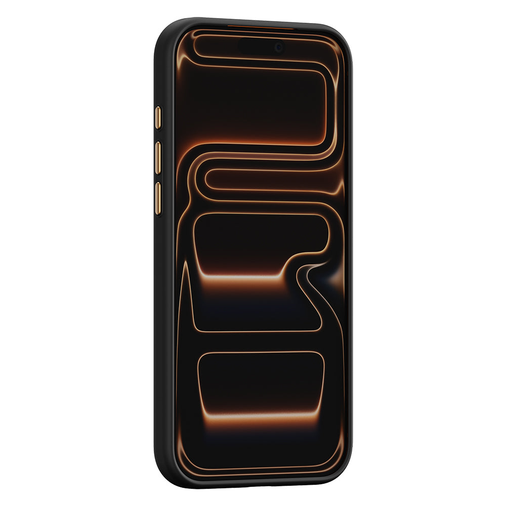 iPhone 17 Pro Max Kılıf M-safe Şarj Özellikli Raptic Aramid Dual Rise Serisi 24 Ayar Altın Kaplamalı Karbon Kılıf