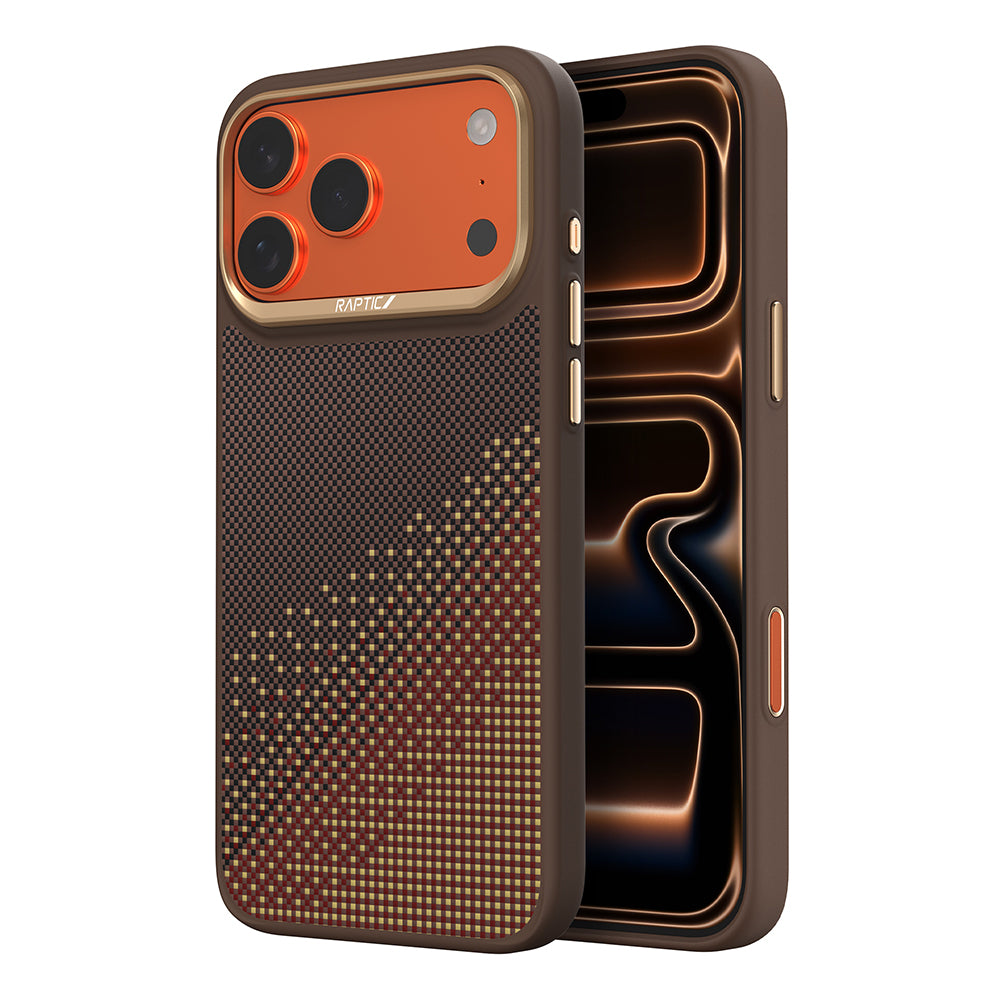 iPhone 17 Pro Max Kılıf M-safe Şarj Özellikli Raptic Aramid Dual Serenity Serisi Karbon Kılıf