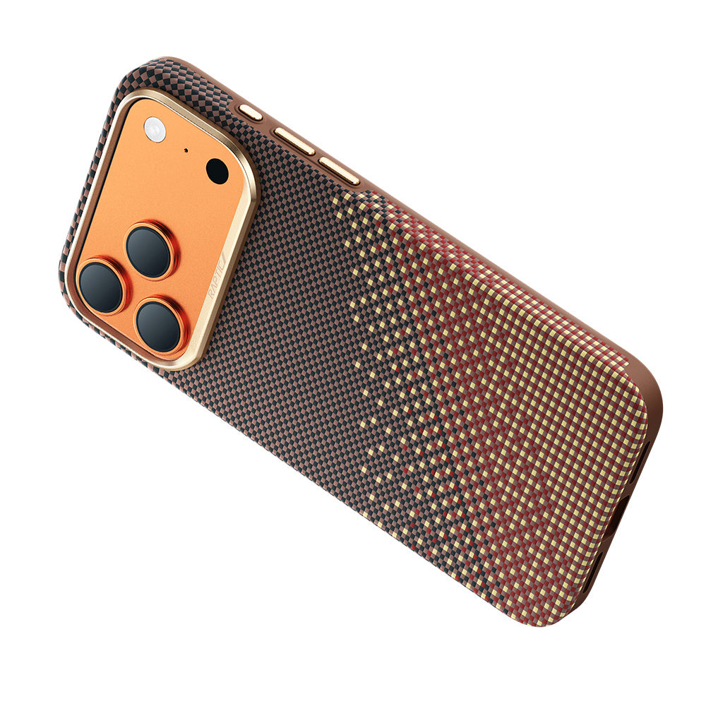 iPhone 17 Pro Max Kılıf M-safe Şarj Özellikli Raptic Aramid Dual Ultra Serenity Serisi Karbon Kılıf
