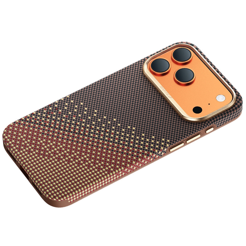 iPhone 17 Pro Max Kılıf M-safe Şarj Özellikli Raptic Aramid Dual Ultra Serenity Serisi Karbon Kılıf