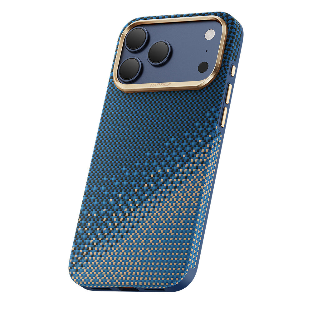 iPhone 17 Pro Max Kılıf M-safe Şarj Özellikli Raptic Aramid Dual Ultra Serenity Serisi Karbon Kılıf