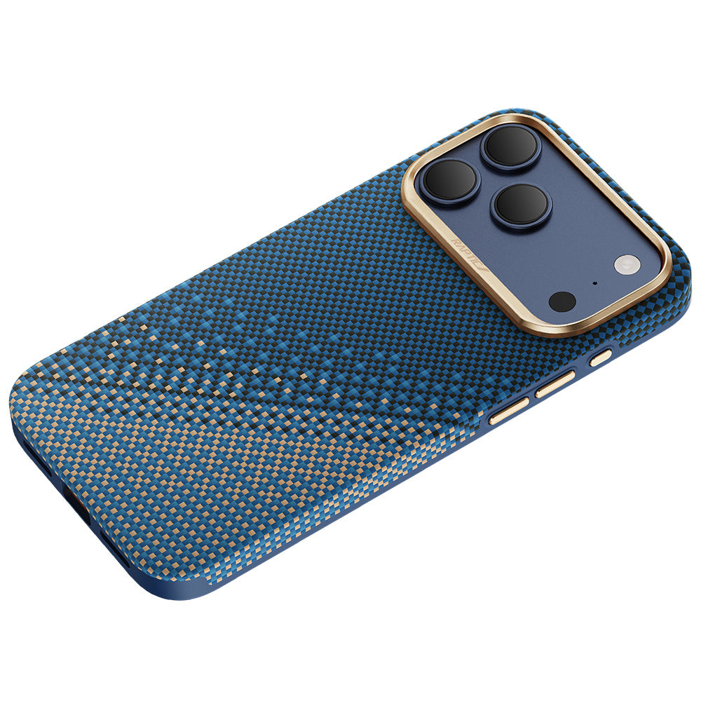 iPhone 17 Pro Max Kılıf M-safe Şarj Özellikli Raptic Aramid Dual Ultra Serenity Serisi Karbon Kılıf
