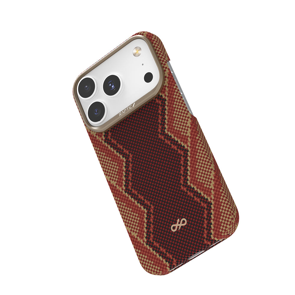 iPhone 17 Pro Max Kılıf M-safe Şarj Özellikli Raptic Aramid Skin Bionic Serisi Karbon Kılıf