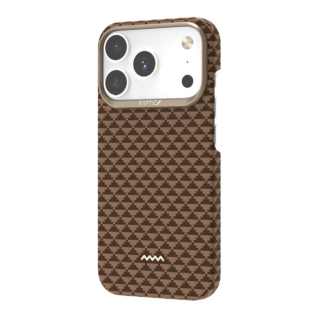iPhone 17 Pro Max Kılıf M-safe Şarj Özellikli Raptic Aramid Skin Origin Serisi Karbon Kılıf