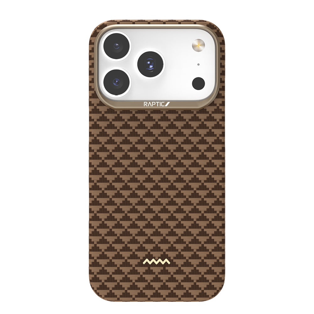 iPhone 17 Pro Max Kılıf M-safe Şarj Özellikli Raptic Aramid Skin Origin Serisi Karbon Kılıf