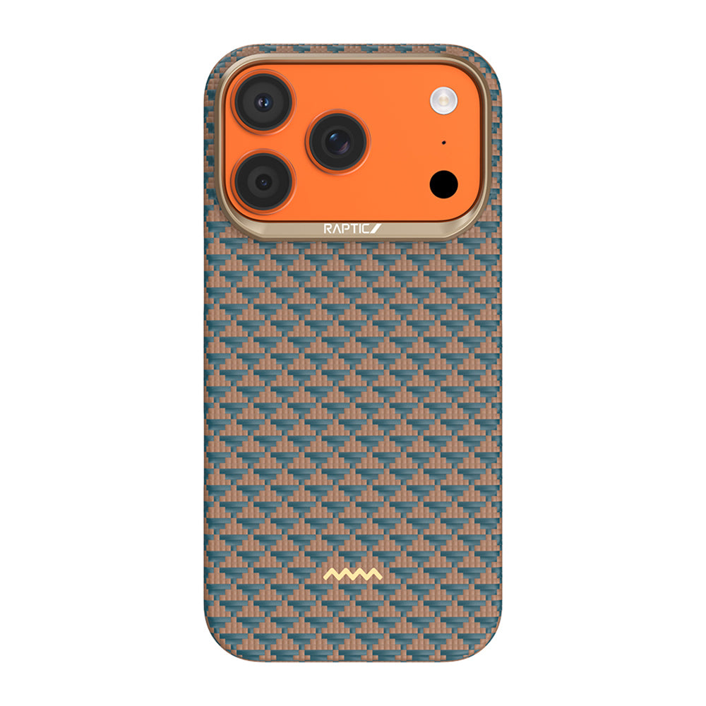 iPhone 17 Pro Max Kılıf M-safe Şarj Özellikli Raptic Aramid Skin Origin Serisi Karbon Kılıf