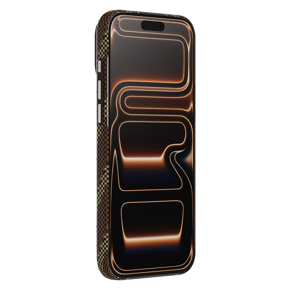 iPhone 17 Pro Max Kılıf M-safe Şarj Özellikli Raptic Aramid Skin Scepter Serisi Karbon Kılıf