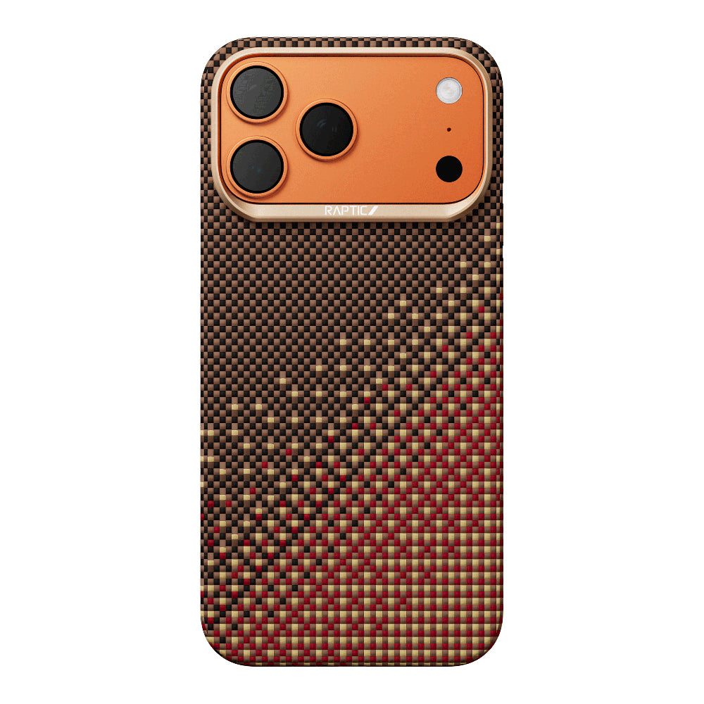 iPhone 17 Pro Max Kılıf M-safe Şarj Özellikli Raptic Aramid Skin Serenity Serisi Karbon Kılıf