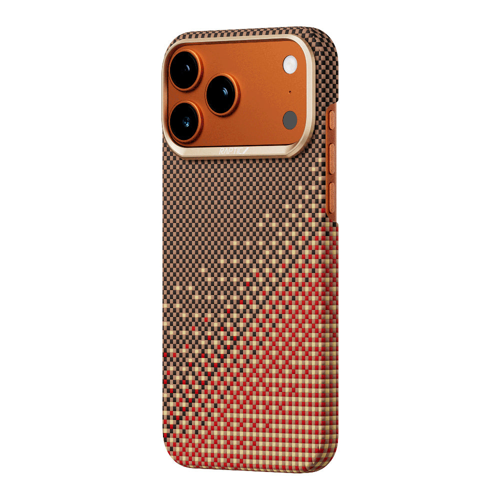 iPhone 17 Pro Max Kılıf M-safe Şarj Özellikli Raptic Aramid Skin Serenity Serisi Karbon Kılıf