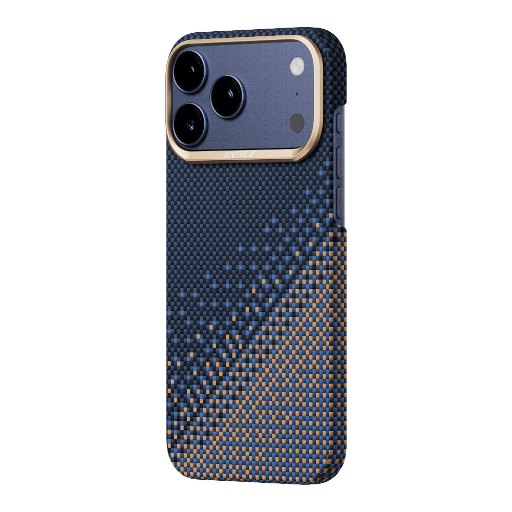 iPhone 17 Pro Max Kılıf M-safe Şarj Özellikli Raptic Aramid Skin Serenity Serisi Karbon Kılıf
