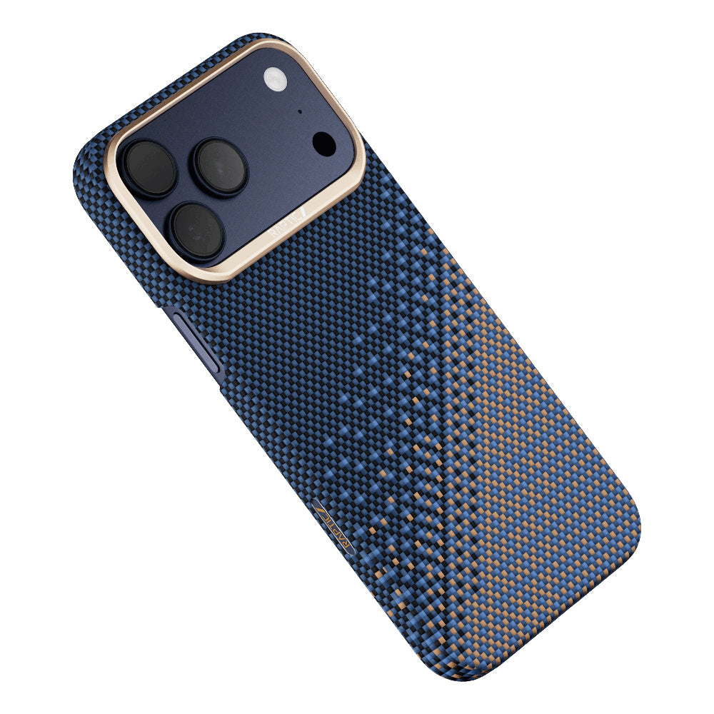 iPhone 17 Pro Max Kılıf M-safe Şarj Özellikli Raptic Aramid Skin Serenity Serisi Karbon Kılıf