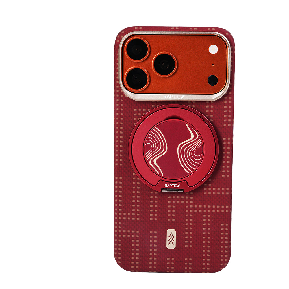 iPhone 17 Pro Max Kılıf M-safe Şarj Özellikli Raptic Aramid Skin Serisi Karbon Kılıf