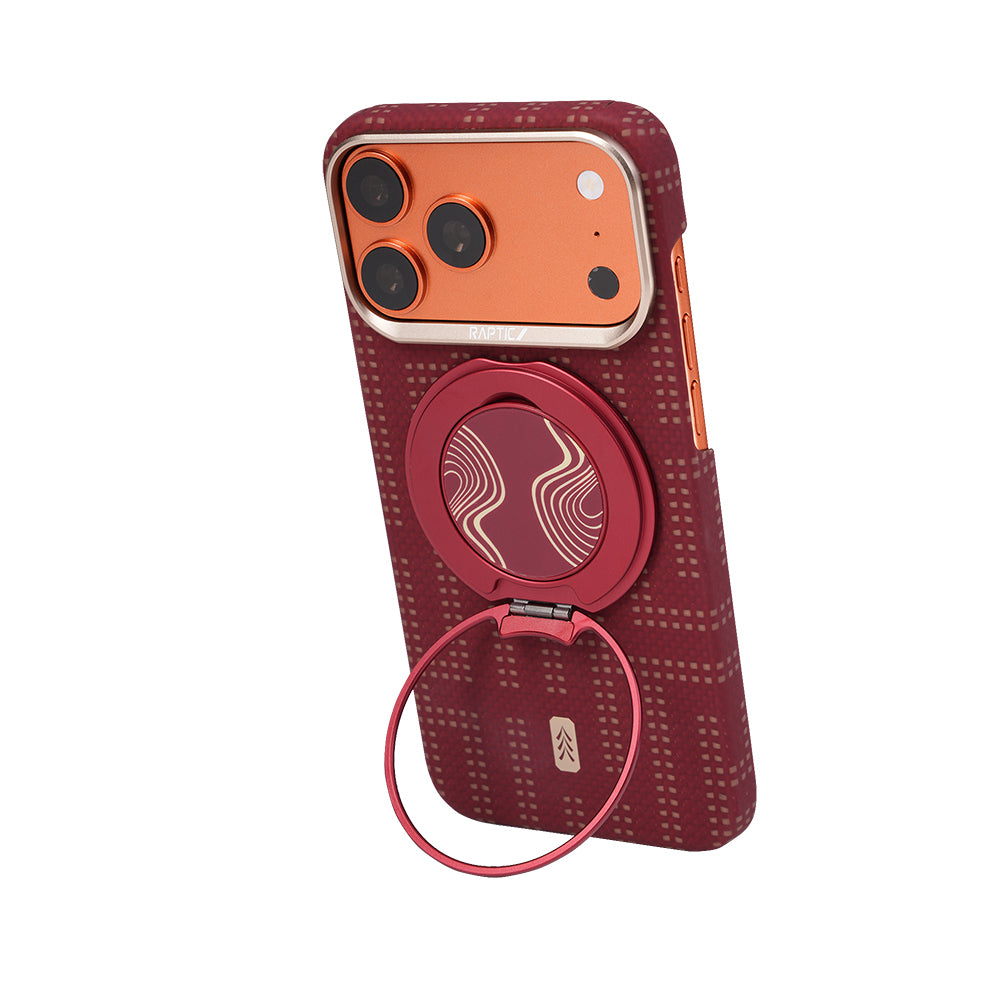 iPhone 17 Pro Max Kılıf M-safe Şarj Özellikli Raptic Aramid Skin Serisi Karbon Kılıf