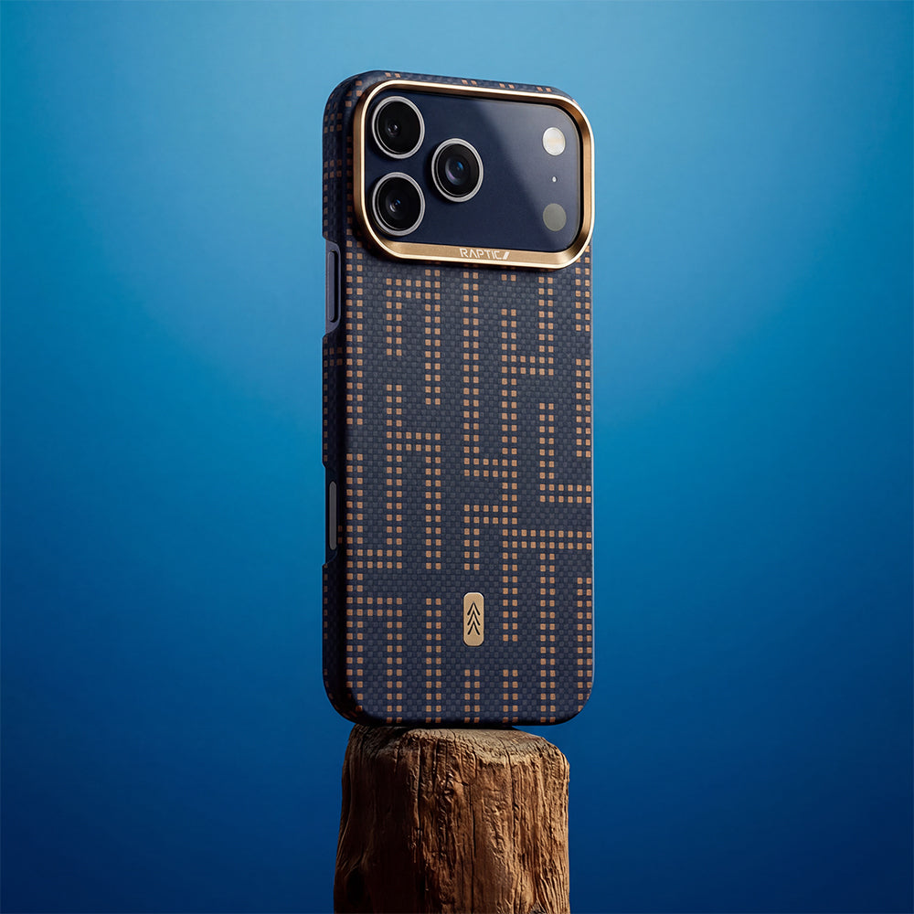 iPhone 17 Pro Max Kılıf M-safe Şarj Özellikli Raptic Aramid Skin Serisi Karbon Kılıf