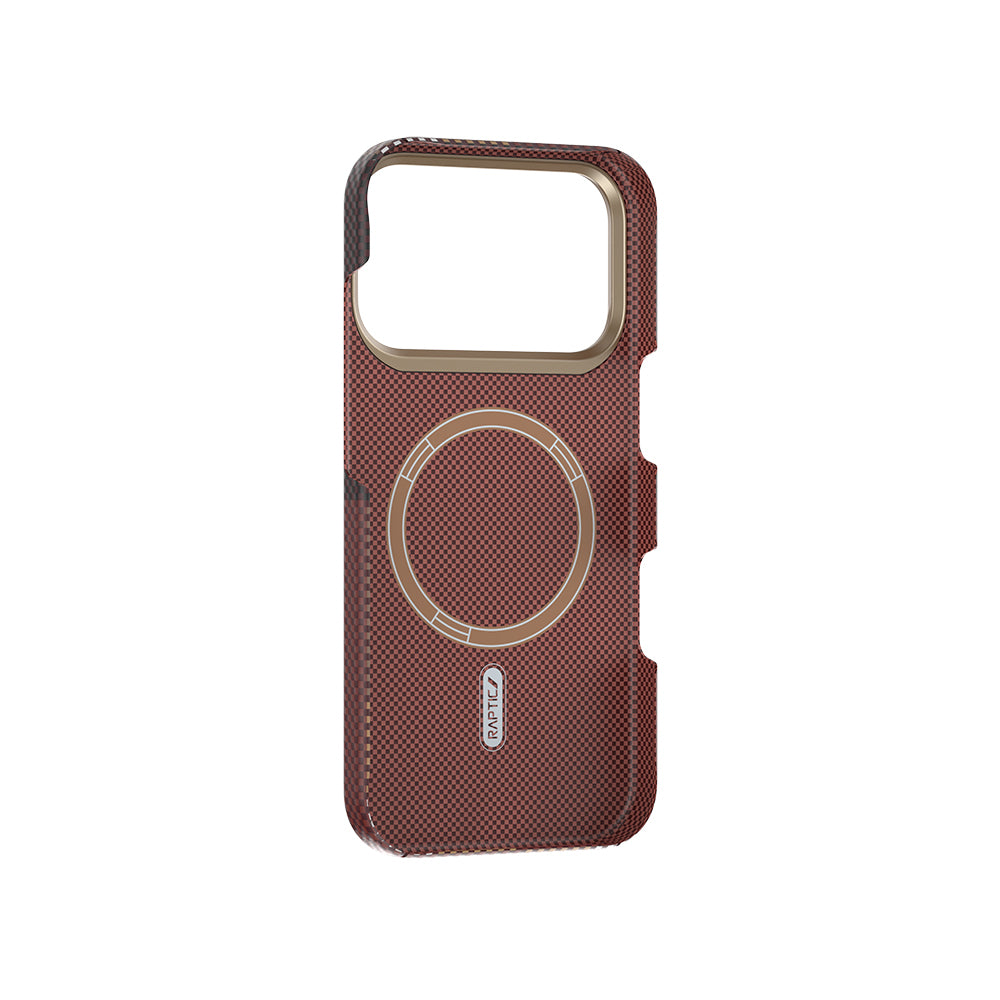 iPhone 17 Pro Max Kılıf M-safe Şarj Özellikli Raptic Aramid Skin Transform Serisi Karbon Kılıf