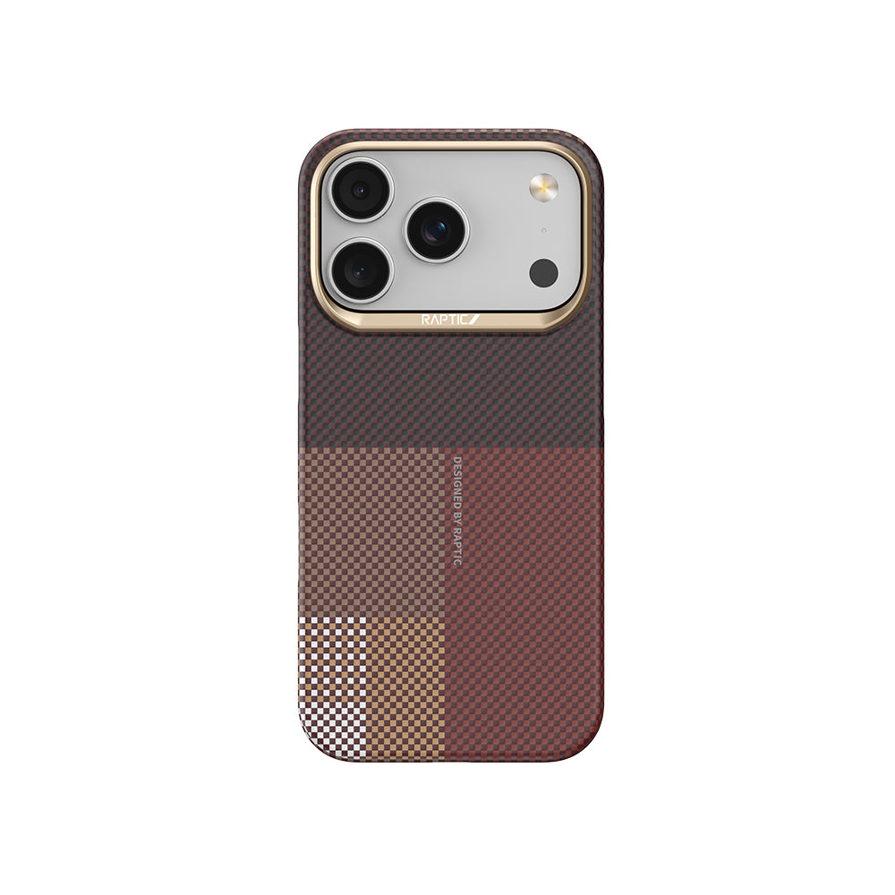 iPhone 17 Pro Max Kılıf M-safe Şarj Özellikli Raptic Aramid Skin Transform Serisi Karbon Kılıf