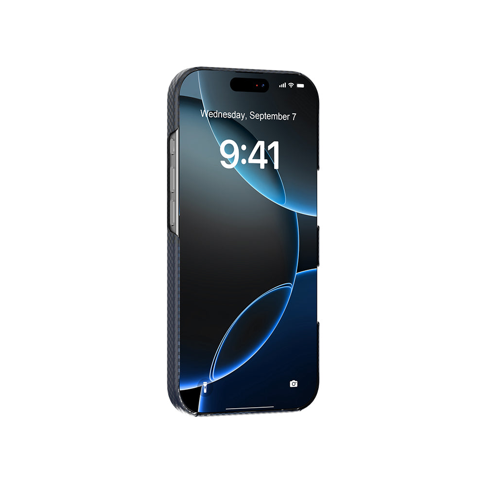 iPhone 17 Pro Max Kılıf M-safe Şarj Özellikli Raptic Aramid Skin Transform Serisi Karbon Kılıf