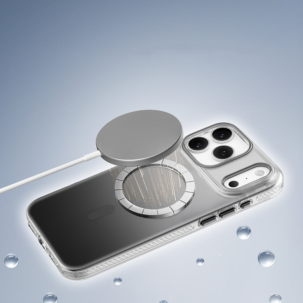 iPhone 17 Pro Max Kılıf M-safe Şarj Özellikli Sararmaya Karşı Dayanıklı Mutural Icesense Serisi Kılıf