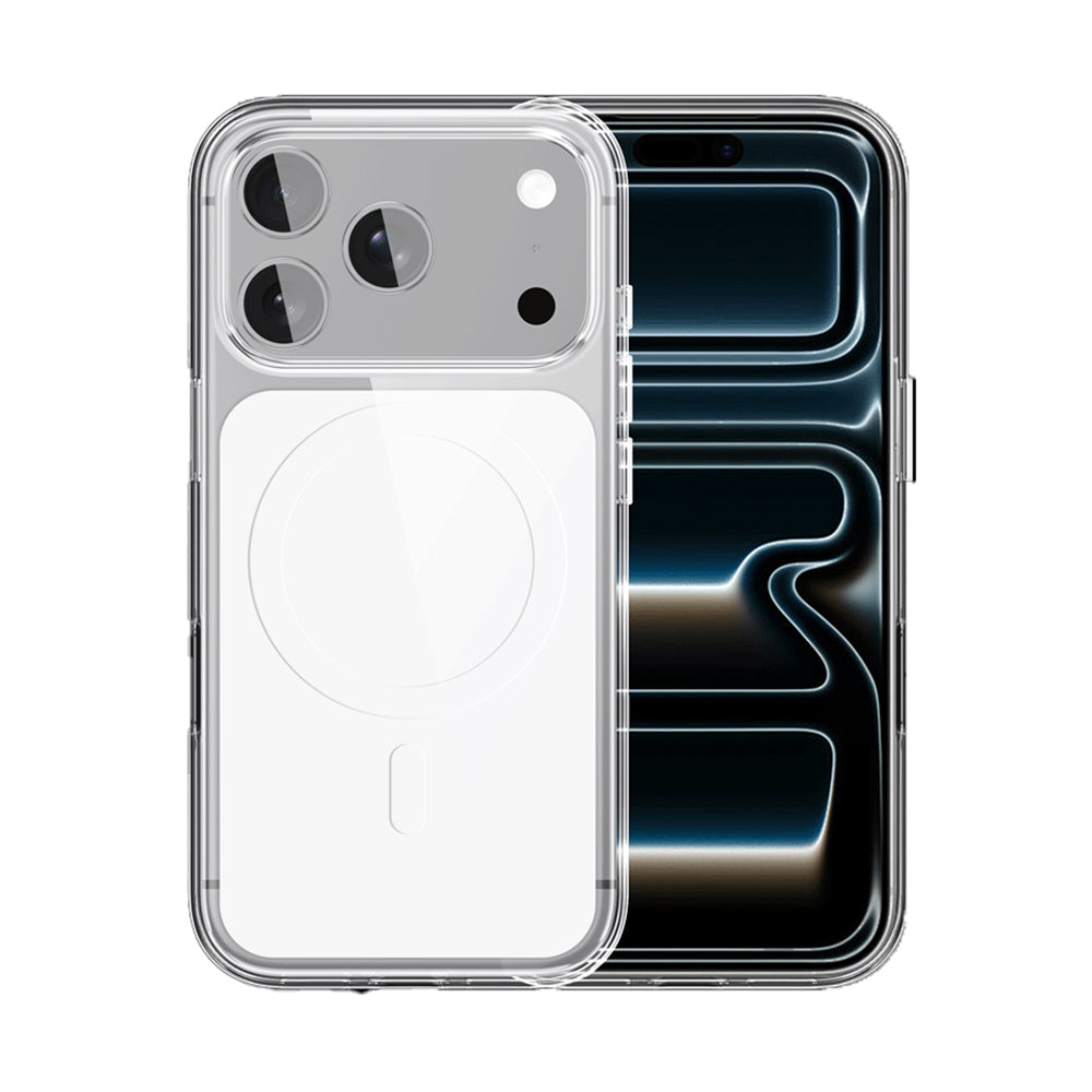 iPhone 17 Pro Max Kılıf M-safe Şarj Özellikli Şeffaf Tasarımlı Wlons Apel Kılıf